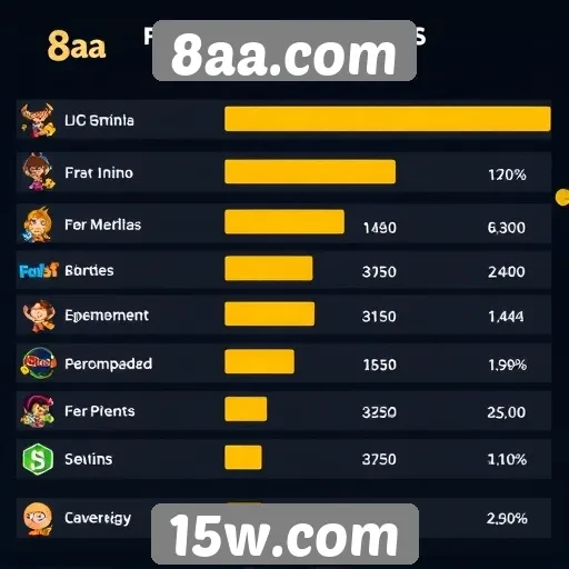 Estatísticas de usuários no site de jogos 8aa.com